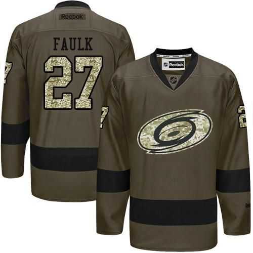 Glued Carolina Hurricanes #27 Justin Faulk Green Salute to Service NHL Jersey,We sell and wholesale Glued Carolina Hurricanes #27 Justin Faulk Green Salute to Service NHL Jersey on line form chian!